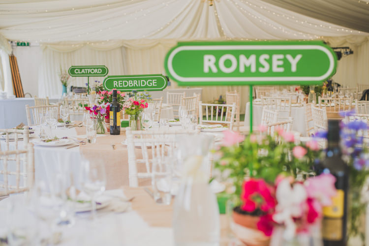 Train Table Names Victorian Railway Station Wedding http://annamorganphotography.co.uk/