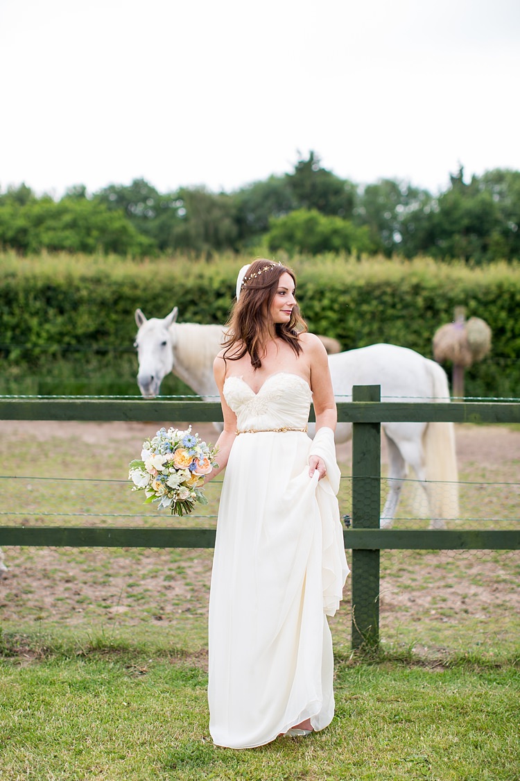 Southern Comfort Sarah Seven Dress Gown Boho Sweetheart Natural Soft Stylish Luxe Wedding http://www.katherineashdown.co.uk/