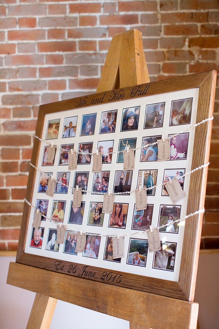 Photo Photograph Table Plan Seating Chart Natural Soft Stylish Luxe Wedding http://www.katherineashdown.co.uk/