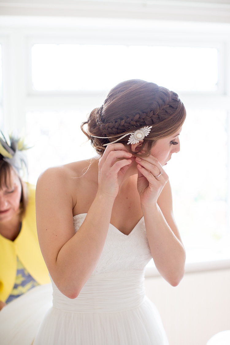 Plait Braid Hair Style Bride Bridal Up Do Accessory Floral Mustard Boathouse Wedding http://www.katherineashdown.co.uk/