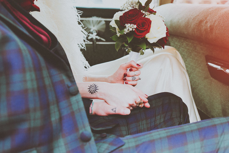 Red Nails Bride Tattoos Bridal Alternative Vintage Glamorous Wedding www.photo.shuttergoclick.com