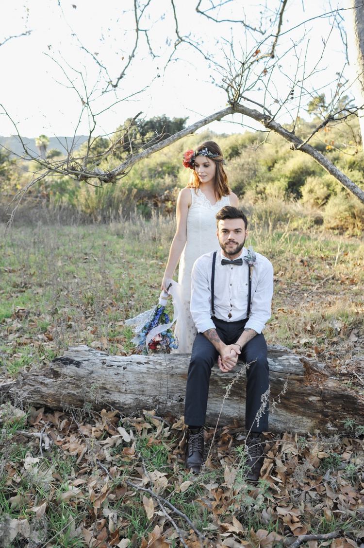 Hip Bohemian Styled Elopement http://www.kylieraephotography.com/