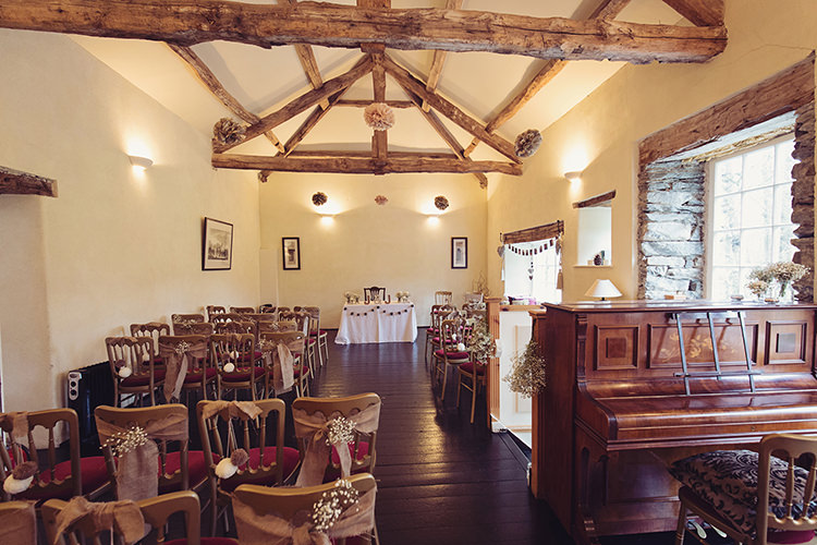 Barn elmount Hall Ceremony Alpine Winter Christmas Wedding http://www.tireedawson.co.uk/