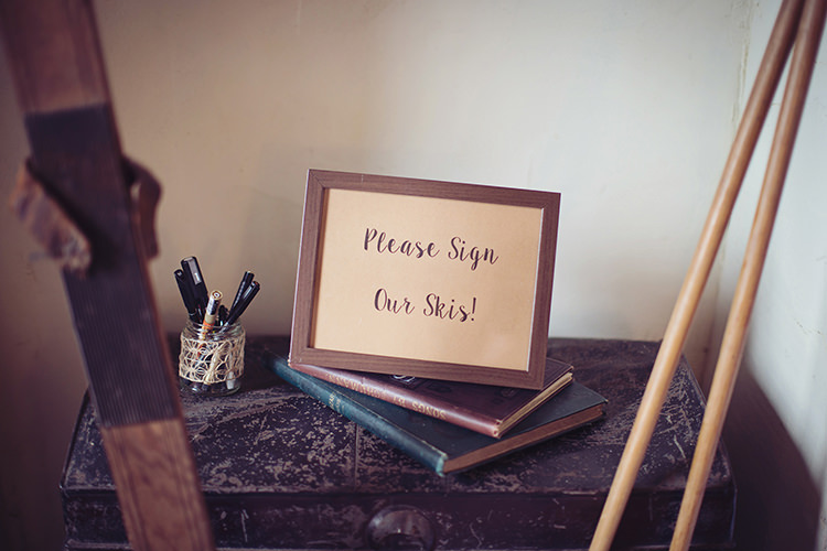 Ski Guestbook Alpine Winter Christmas Wedding http://www.tireedawson.co.uk/