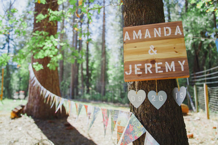 Wooden Painted Sign Farmer's Wedding Forest http://www.lenkalandphotography.com/