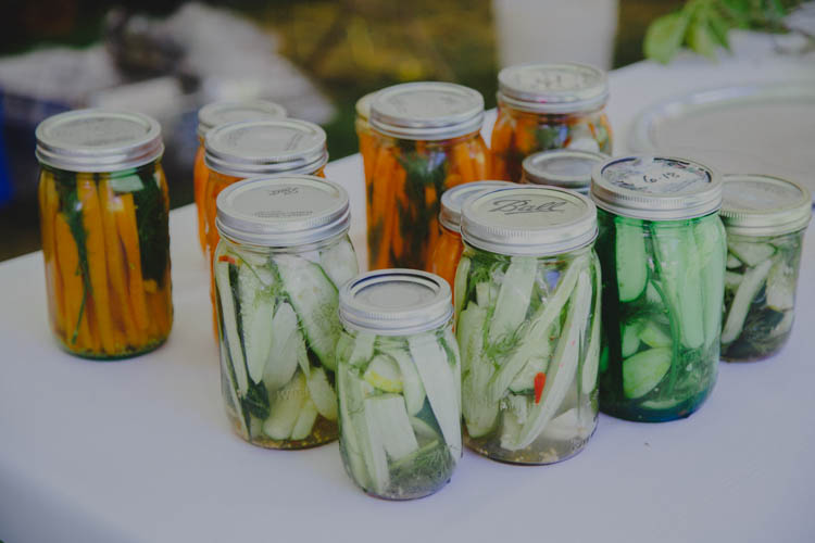 Pickles Food Farmer's Wedding Forest http://www.lenkalandphotography.com/