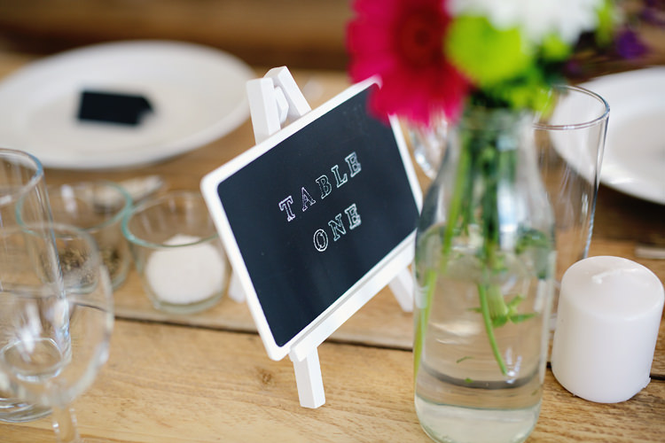 Chalk Board Table Numbers Informal Hand Made Beach Wedding http://www.lydiastampsphotography.com/