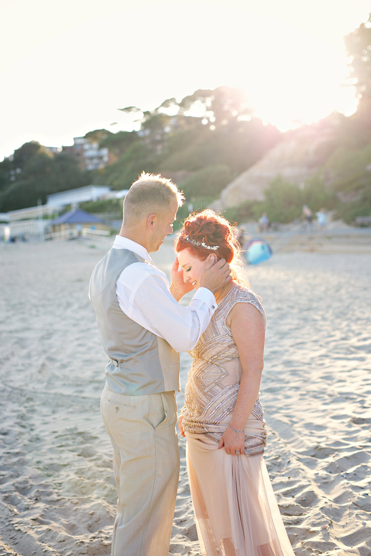 Long Sequin Dress Bride Bridal Miss Selfridge Informal Hand Made Beach Wedding http://www.lydiastampsphotography.com/