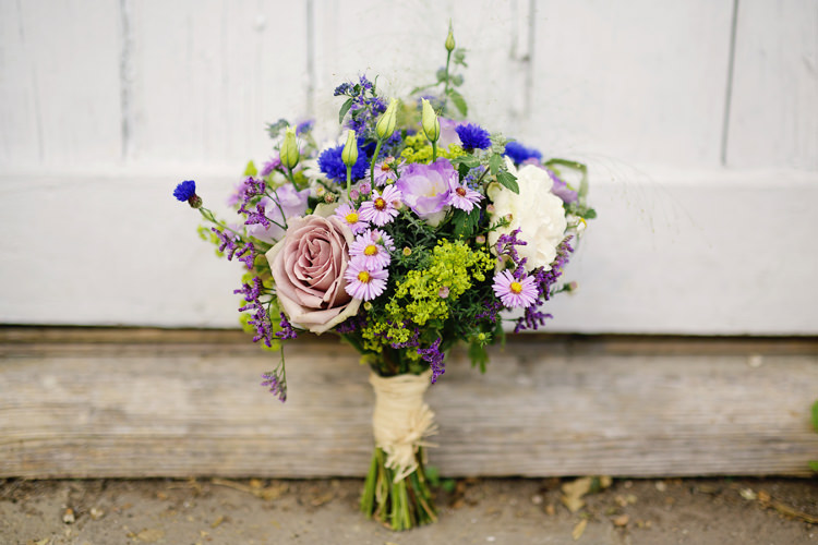 Purple Bouquet Flowers Bride Bridal Raffia Fresh Fun Rainbow Garden Wedding http://www.lydiastampsphotography.com/