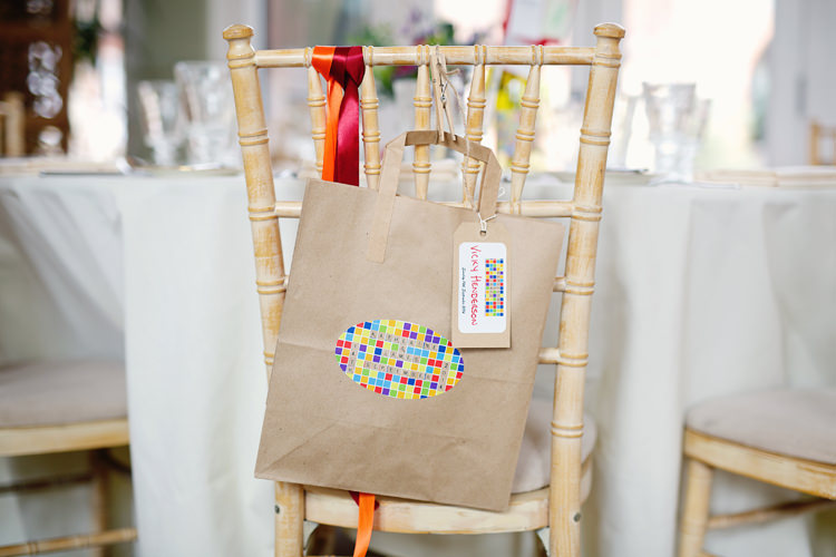 Kids Goodie Bags Brown Paper Chairs Fresh Fun Rainbow Garden Wedding http://www.lydiastampsphotography.com/