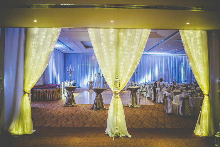 Light Curtain Decor Chilled Stylish Countryside Wedding http://mementophotography.ie/