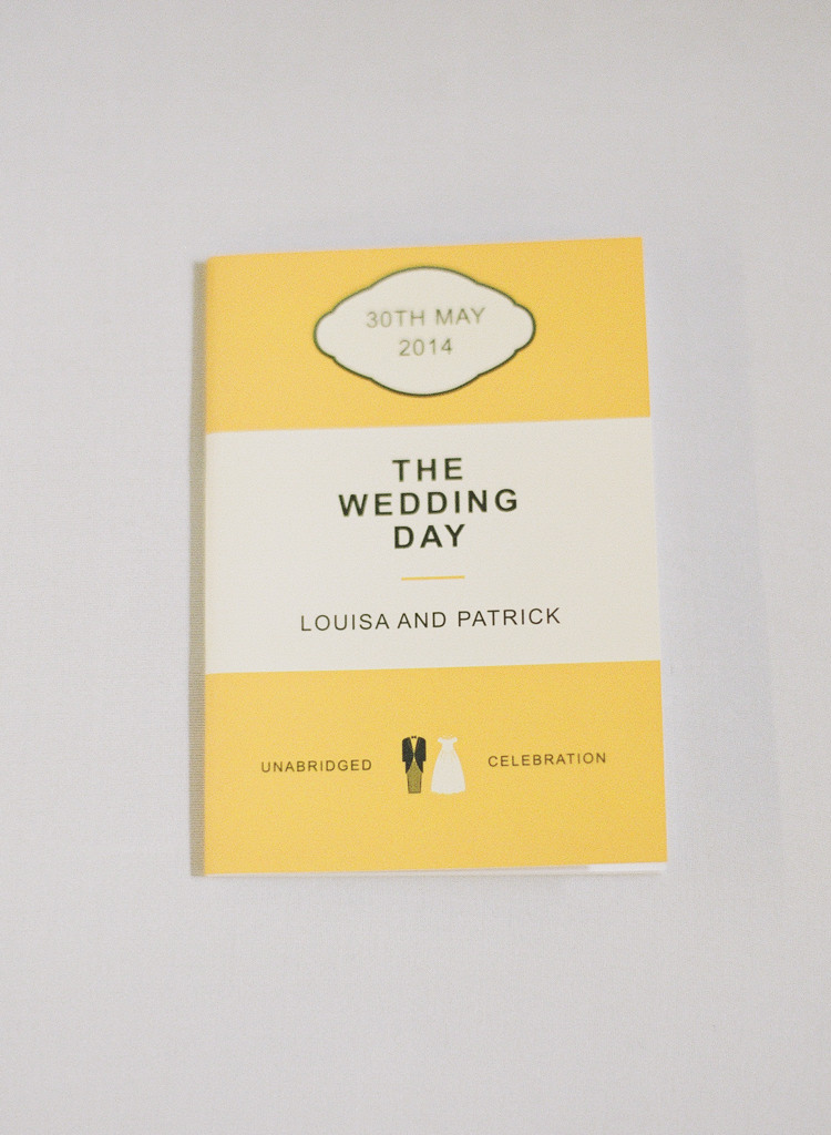 Penguin Book Favours Classic Spring Yellow Wedding http://natashahurley.com/