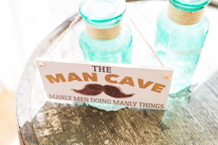 Man Cave Rustic Floral Peach Wedding http://www.folegaphotography.co.uk/