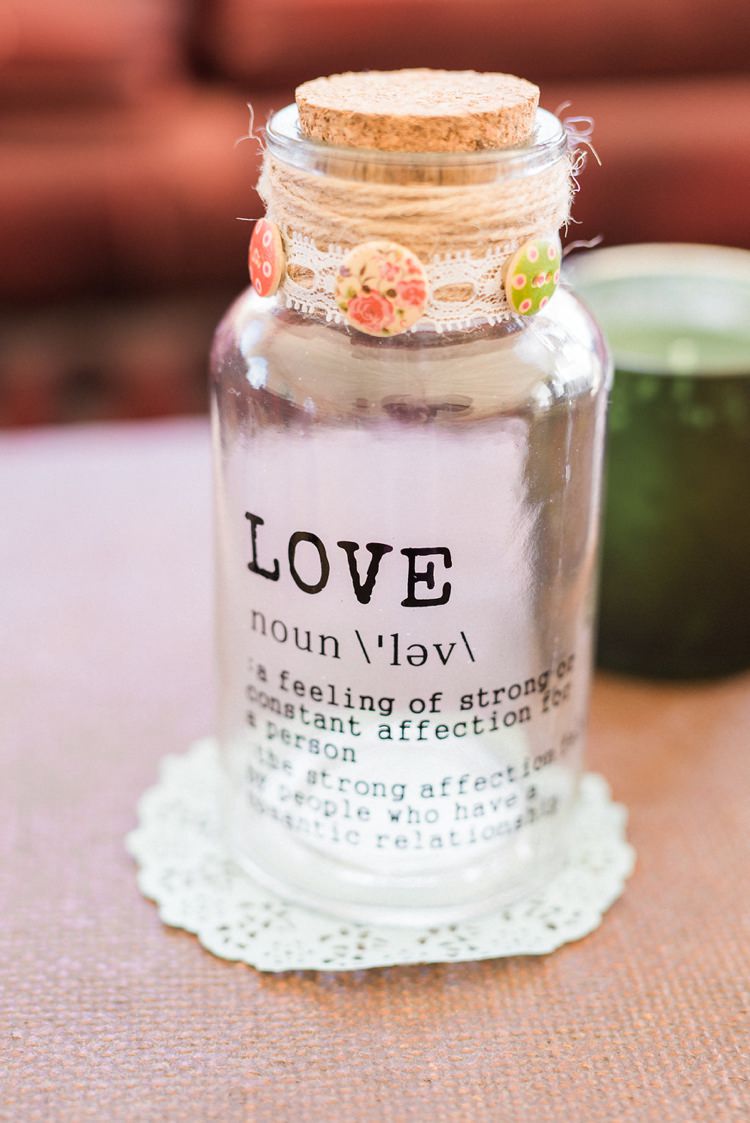 Love Jar Rustic Floral Peach Wedding http://www.folegaphotography.co.uk/