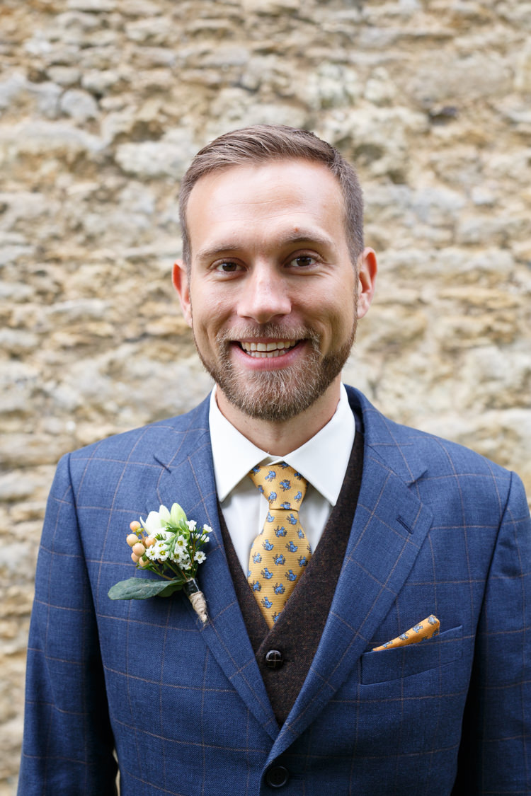 Check Jacket Mustard Tie Beard Groom Country Fete Garden Festival Wedding http://sharoncooper.co.uk/