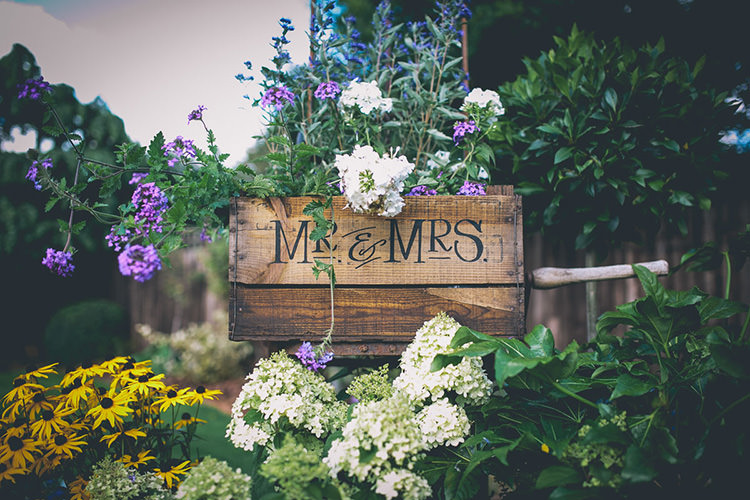 Mr Mrs Crate Flowers Origami Books Barn Wedding http://storyandcolour.co.uk/