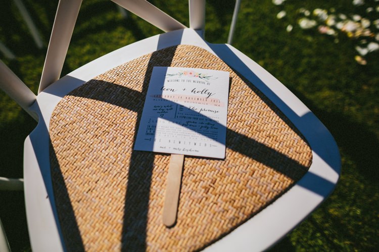 Stick Order of Service Stationery Floral Whimsical Barn Wedding Australia http://throughthewoodsweran.co.uk/