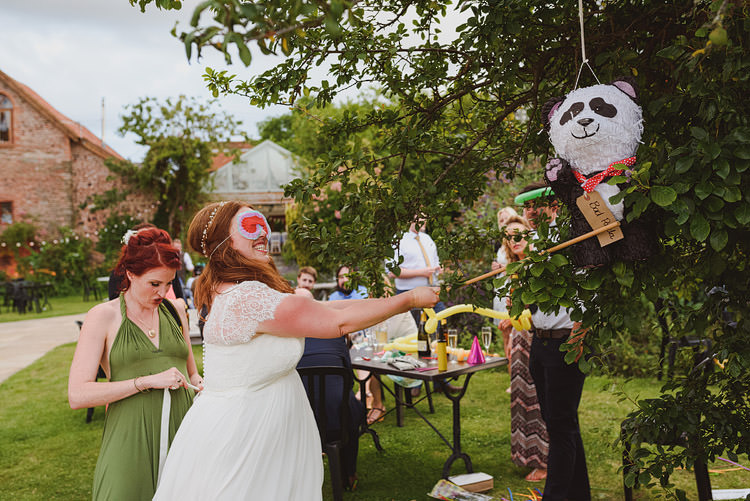 Pinata Fun Outdoorsy Farm Wedding http://www.samgibsonweddings.co.uk/