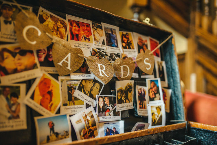 Card Suitcase Hessian Bunting Rustic Autumnal Apples Country Wedding http://jareklepak.com/