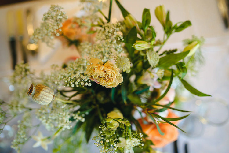 Peach Flowers Foliage Rustic Autumnal Apples Country Wedding http://jareklepak.com/