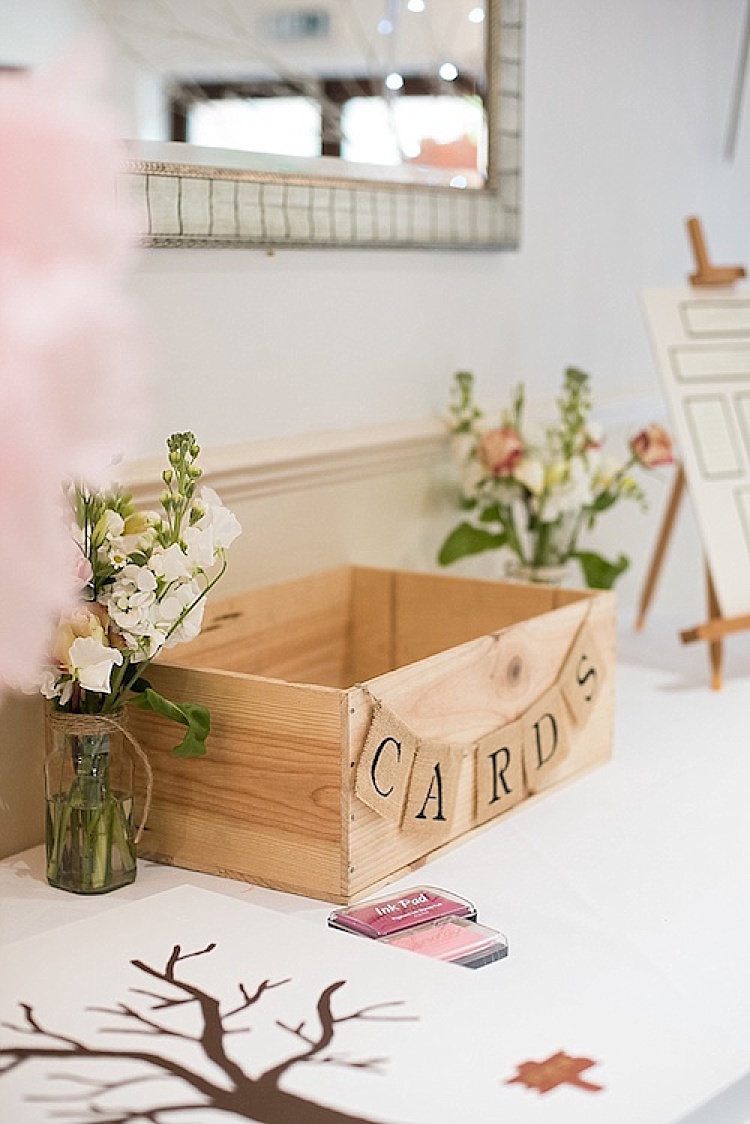 Card Box Holder Wooden Beautiful Country House Wedding http://www.fionasweddingphotography.co.uk/