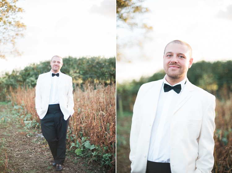 White Jacket Black Bow Tie Trousers Groom Country Glamour Black Tie Wedding http://www.capturedbykatrina.co.uk/