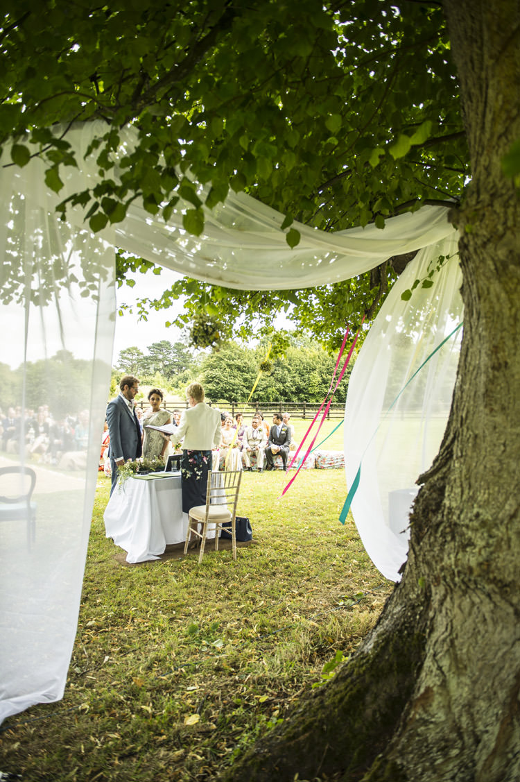 Fun Glittery Outdoor Colourful Wedding http://www.reportography.com/