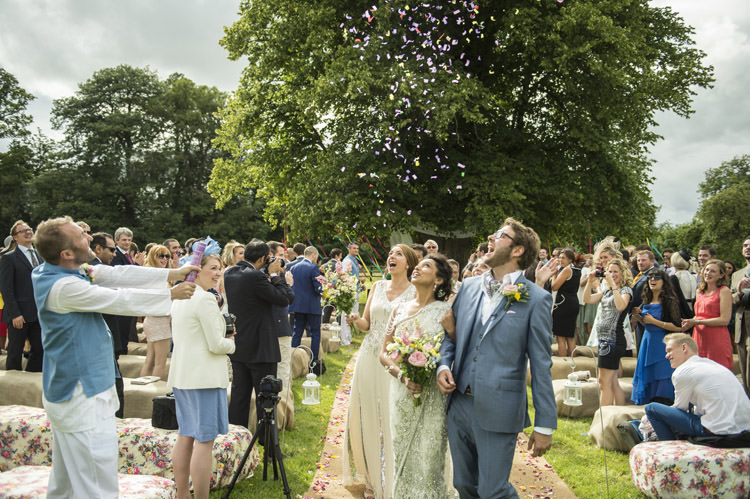 Fun Glittery Outdoor Colourful Wedding http://www.reportography.com/