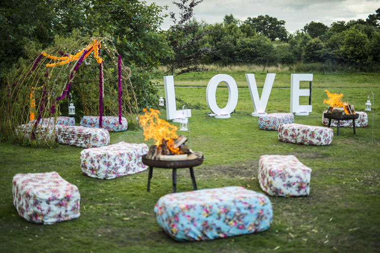 Fun Glittery Outdoor Colourful Wedding http://www.reportography.com/