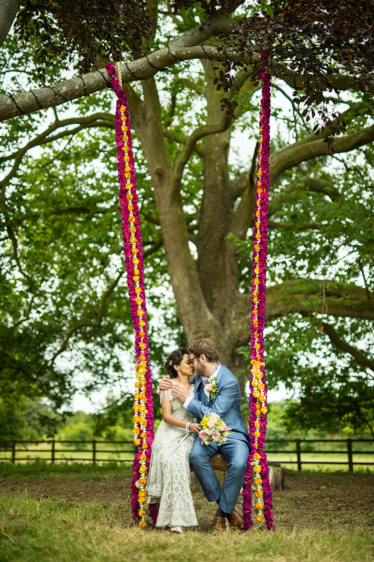 Fun Glittery Outdoor Colourful Wedding http://www.reportography.com/
