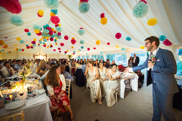 Fun Glittery Outdoor Colourful Wedding http://www.reportography.com/