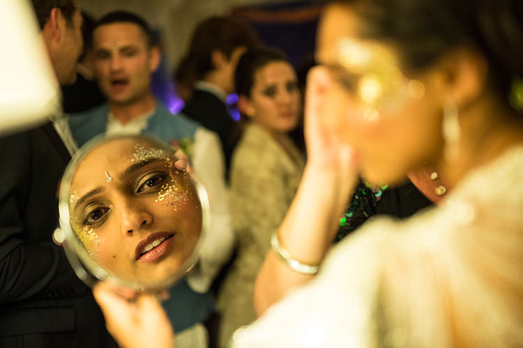 Fun Glittery Outdoor Colourful Wedding http://www.reportography.com/