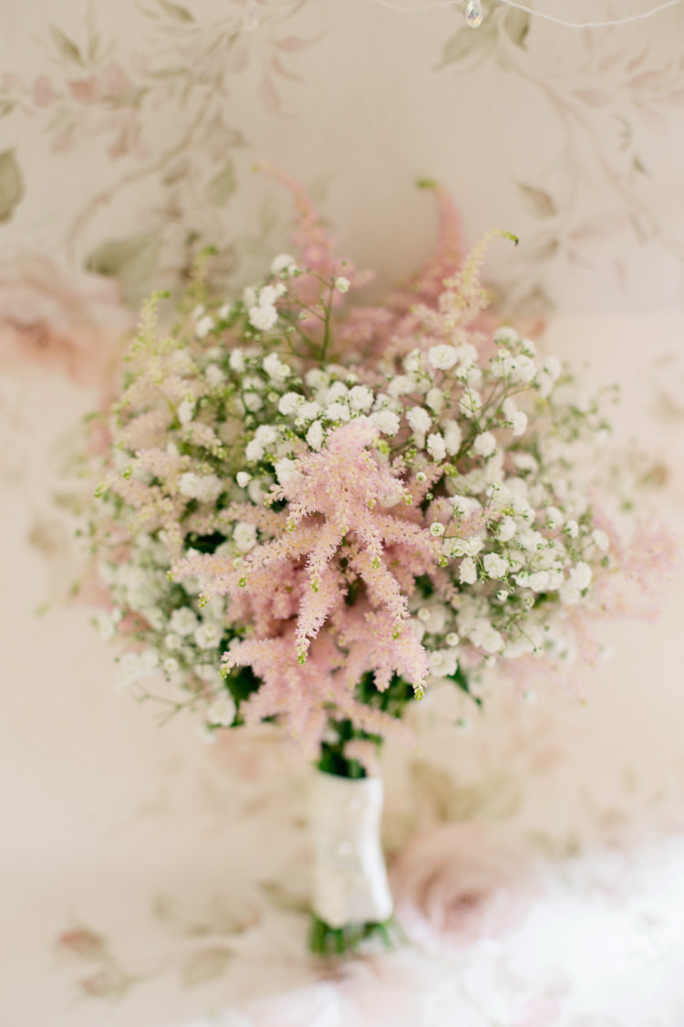 Gyposophia Astilbe Bouquet Flowers Bridesmaids Bride Bridal Pretty DIY Pink Village Hall Countryside Wedding http://www.jobradbury.co.uk/