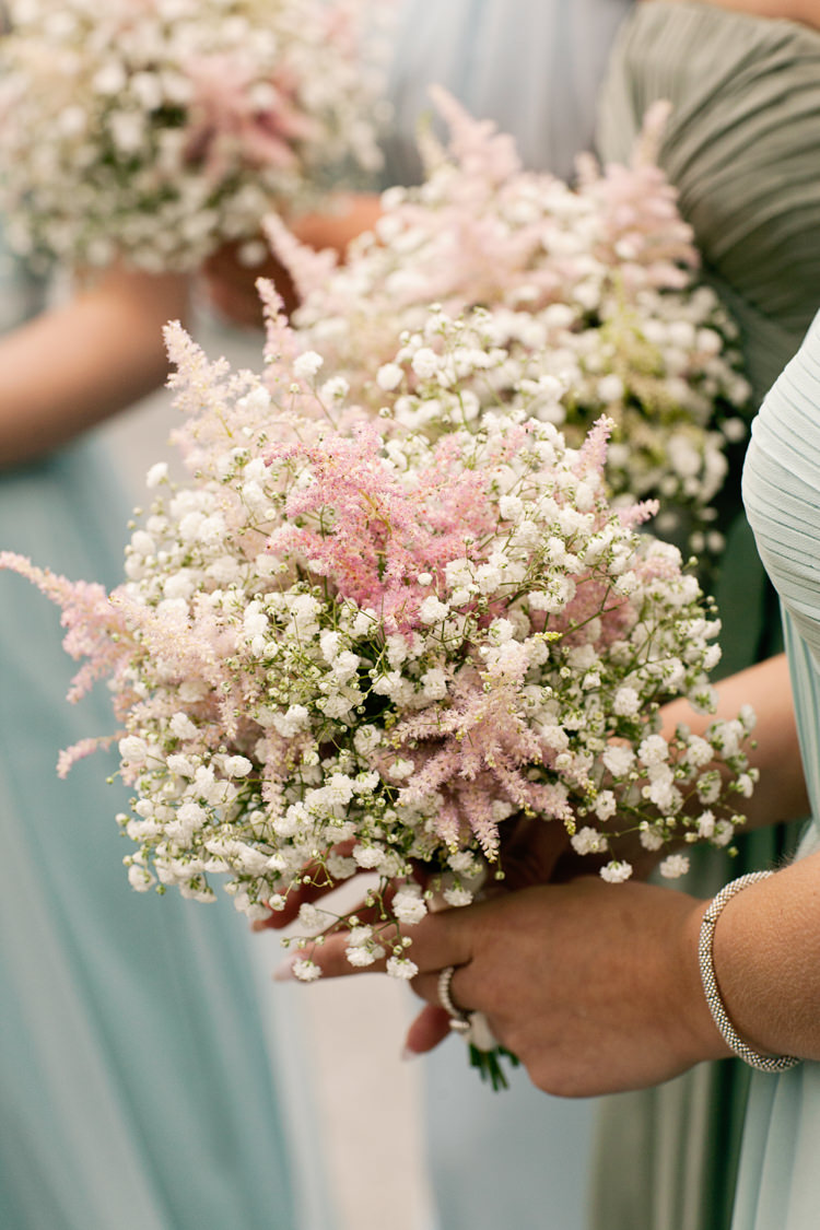 Gyposophia Astilbe Bouquet Flowers Bridesmaid Pretty DIY Pink Village Hall Countryside Wedding http://www.jobradbury.co.uk/