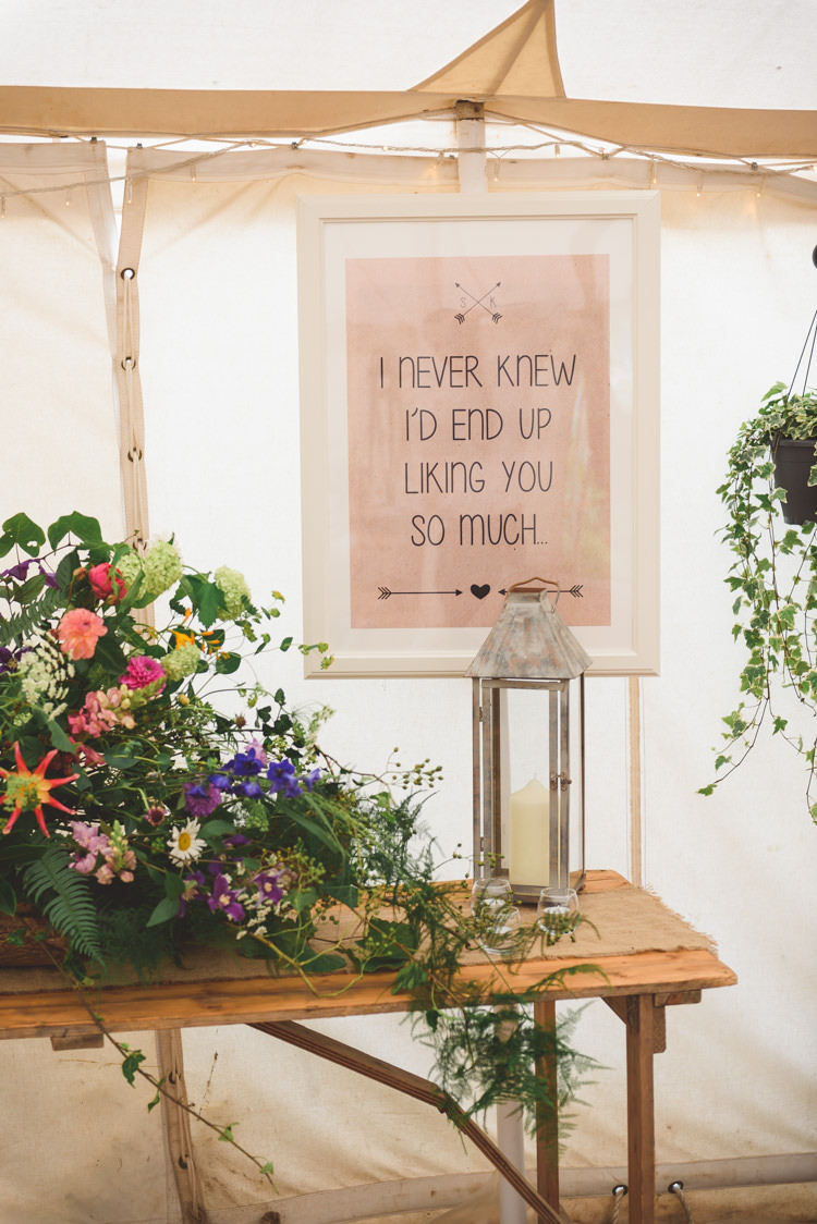 Love Quote Stylish Festival Farm Garden Wedding http://www.lisadawn.co.uk/