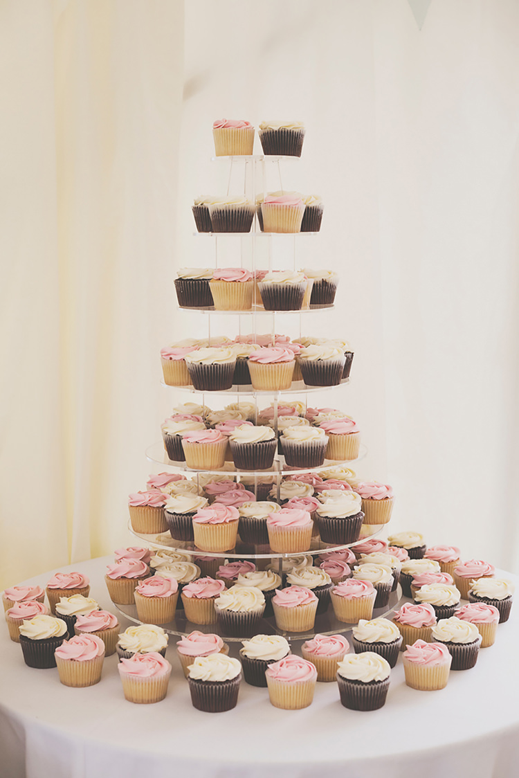 Cupcake Tower Stylish Relaxed Fun Marquee Wedding http://www.bennicarolweddingphotography.com/