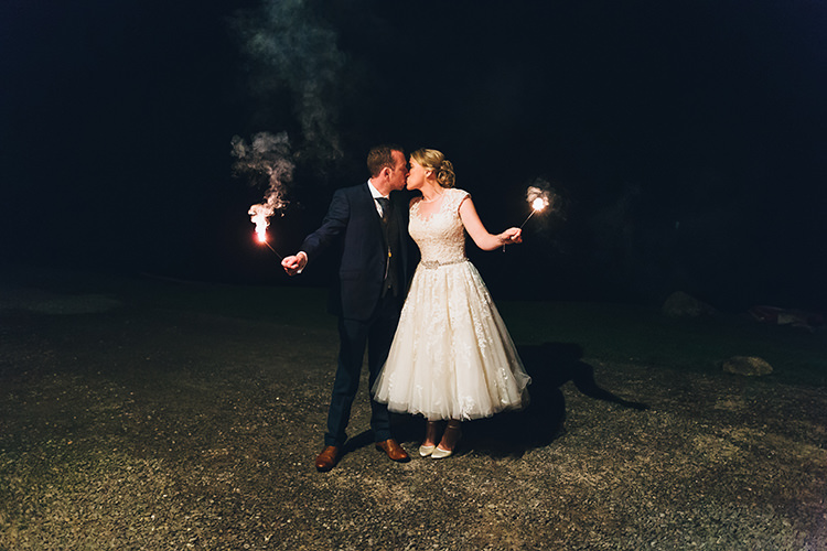 Sparklers Bride Groom Intimate Outdoor Isle of Skye Wedding http://sarahbethphoto.co.uk/