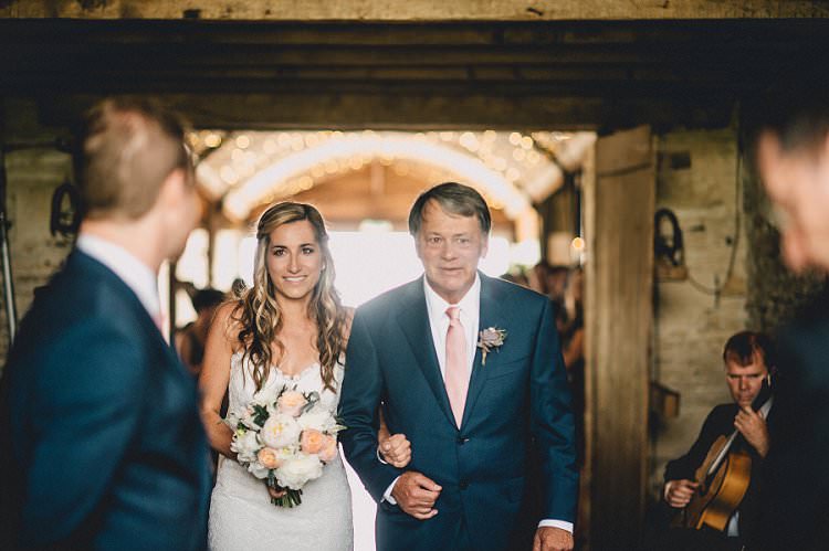 Rustic Chic Blush Barn Wedding http://www.kerrydiamondphotography.com/