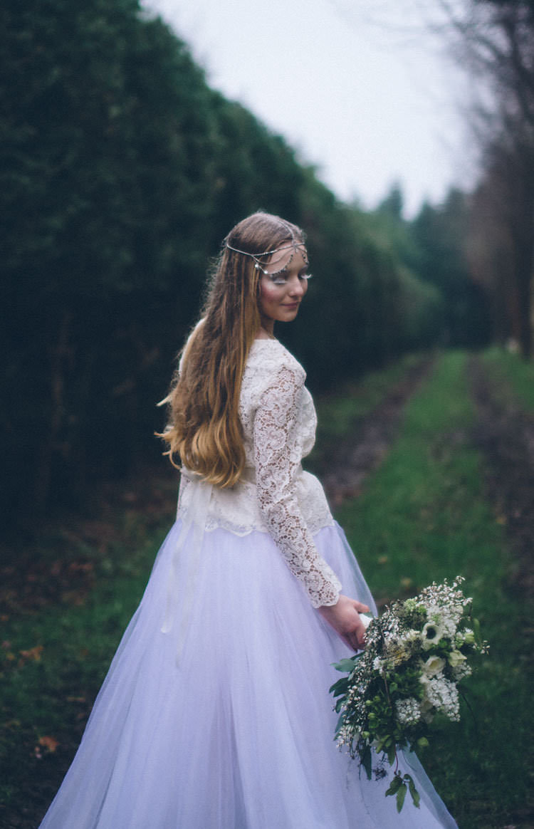 Crochet Top Tulle Skirt Bride Bridal Dress Magical Dark Fairytale Wedding Ideas http://www.rubielovephotography.co.uk/