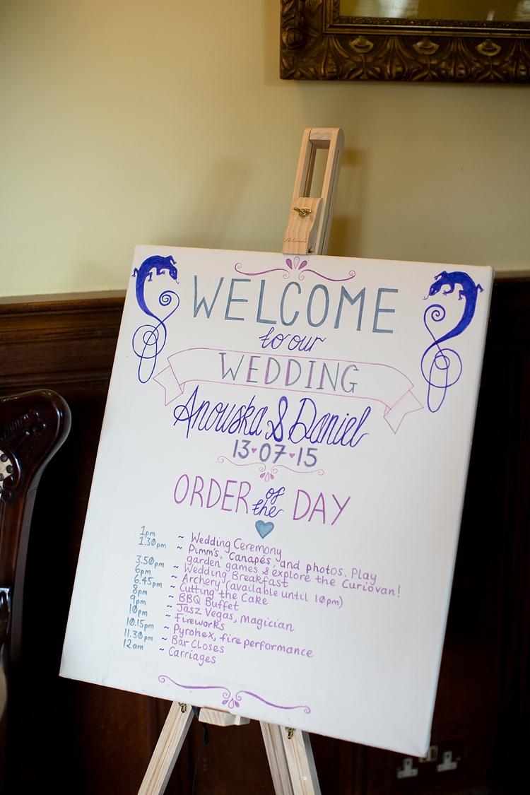 Welcome Sign Natural Ethereal Purple Wedding http://www.katherineashdown.co.uk/