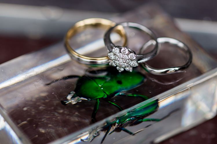 Ring Engagement Flower Band Diamond Natural Ethereal Purple Wedding http://www.katherineashdown.co.uk/