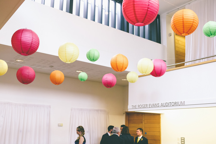 Lanterns Colourful Modern DIY Fun Wedding http://www.emmaboileau.co.uk/