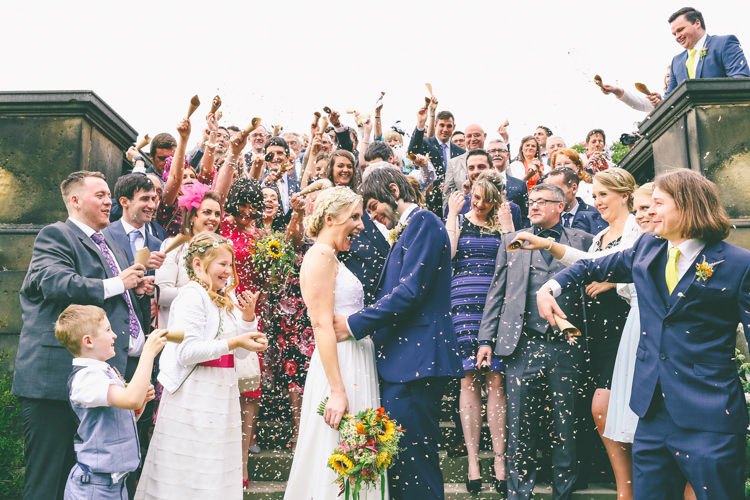 Confetti Throw Colourful Modern DIY Fun Wedding http://www.emmaboileau.co.uk/
