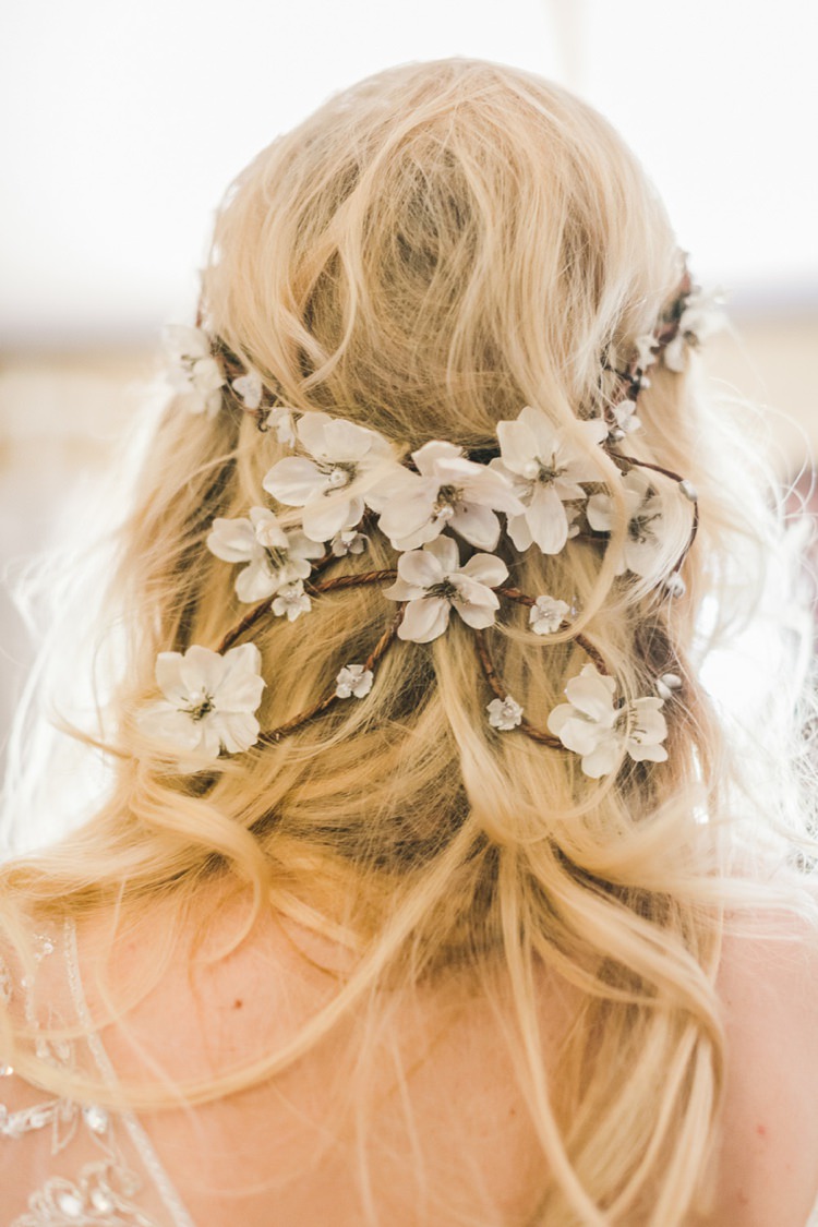 Hair Vine Style Accessory Bride Bridal Fantastical Woodland Renaissance Wedding in California http://www.milouandolin.com/