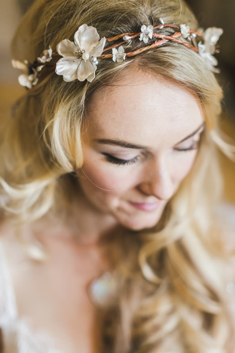 Hair Vine Bride Bridal Style Accessory Make Up Fantastical Woodland Renaissance Wedding in California http://www.milouandolin.com/