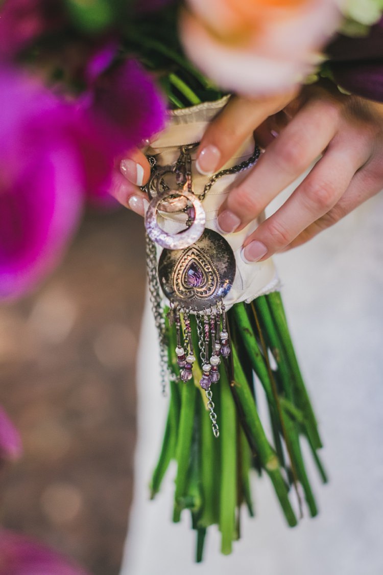 Bouquet Locket Jewellery Flowers Fantastical Woodland Renaissance Wedding in California http://www.milouandolin.com/