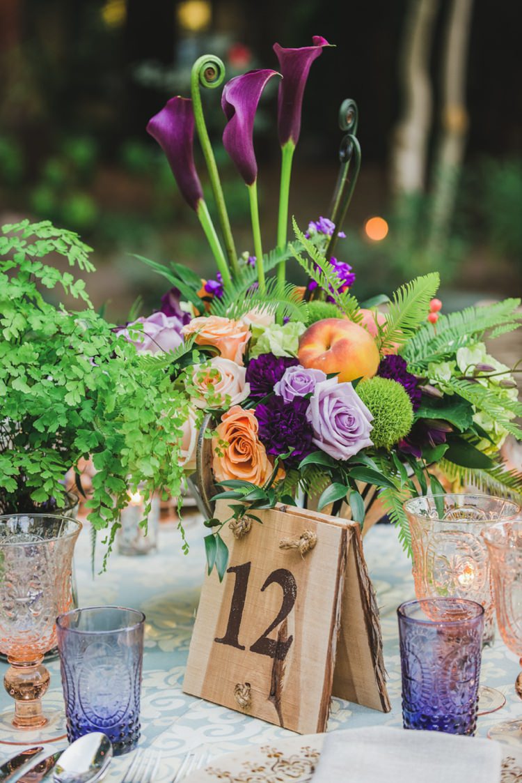 Centrepiece Flowers Decor Fantastical Woodland Renaissance Wedding in California http://www.milouandolin.com/