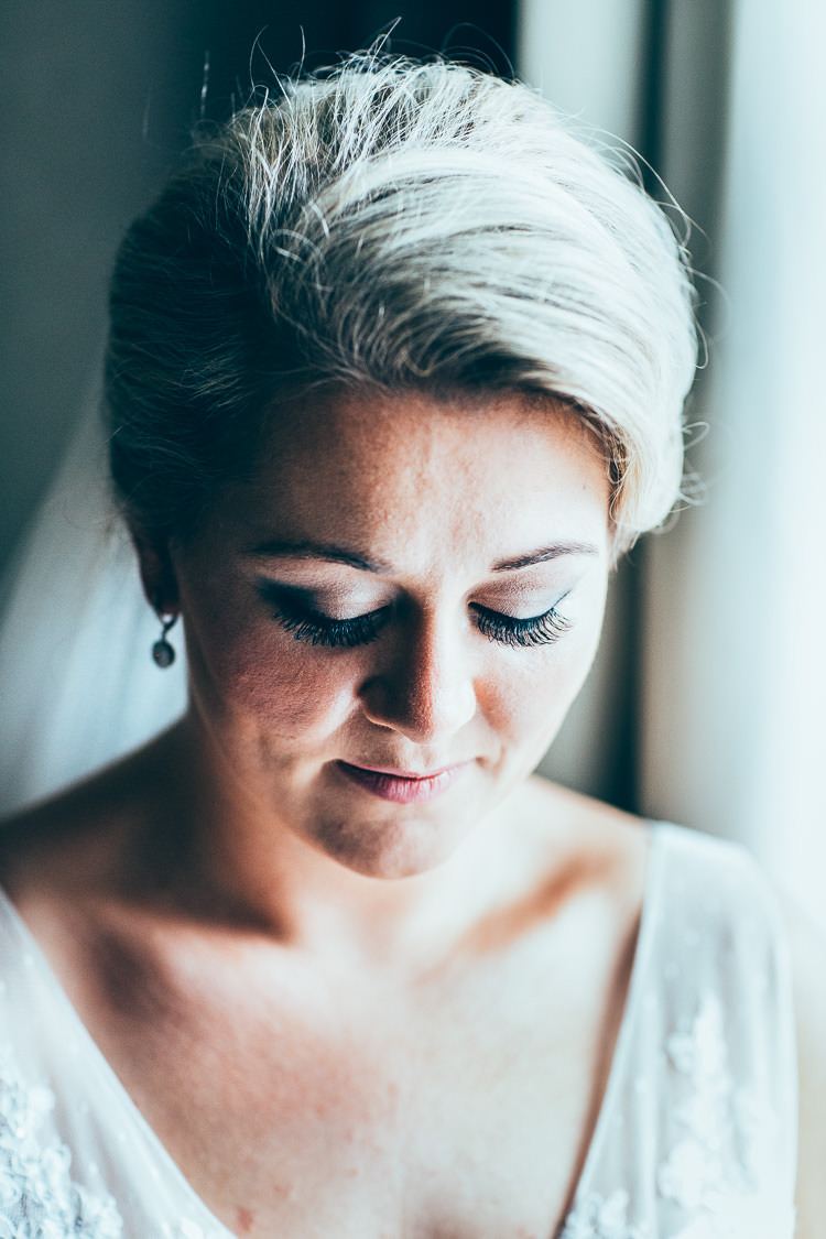 Bride Bridal Make Up Eyeliner Meadow Marquee Home Made Wedding http://www.faircloughphotography.co.uk/
