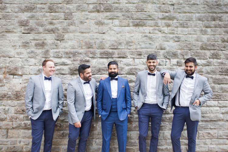 Groom Blue Suit Bow Tie Groomsmen Chinos Jackets Colourful Pastel Sequin Wedding http://www.laurapower.co.uk/