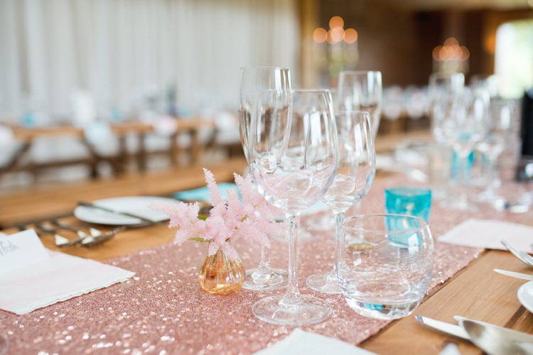 Pink Table Runner Cloth Colourful Pastel Sequin Wedding http://www.laurapower.co.uk/
